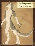  ear_piercing looking_at_viewer male nude piercing scar sergal solo standing tattoo twilight_saint twilightsaint 