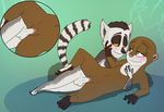  anthro blush dreamworks female from_behind interspecies king_julien lemur madagascar male mammal marlene missionary_position mustelid nude otter penetration penis primate sex straight vaginal vaginal_penetration 