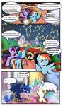  castle comic constellation crown cutie_mark english_text equine female feral friendship_is_magic hair horn horse mammal multi-colored_hair my_little_pony night pegasus pony princess princess_celestia_(mlp) princess_luna_(mlp) rainbow_dash_(mlp) rainbow_hair royalty sibling sisters stars supersheep64 table telescope text twilight_sparkle_(mlp) unicorn winged_unicorn wings 