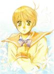  bad_id bad_pixiv_id bow bowtie brown_eyes brown_hair kanzaki_hitomi looking_at_viewer natsu_(mfield) sailor_collar school_uniform short_hair smile solo tenkuu_no_escaflowne upper_body 