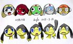  character_request dororo elekitec frog giroro helioptile highres keroro keroro_gunsou kururu no_humans pokemon pokemon_(game) pokemon_xy tamama 