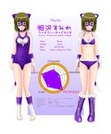  #13 animal_ears blue_eyes boots cat_ears cat_tail collar display feet mask navel sumire_(#13) swimsuit tail toeless_socks toes 