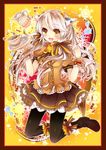  :d animal_ears bad_id bad_pixiv_id bell blush boots border bow candy coffee cow_bell cup food hair_ornament hair_ribbon highres kneeling leeannpippisum long_hair open_mouth pantyhose puffy_sleeves ribbon sauce skirt smile solo teacup thighhighs very_long_hair white_hair wrist_cuffs yellow_eyes yukico-tan yukijirushi 