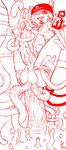  anal anal_penetration balls big_balls big_penis canine cockfucking cum cum_inside erection gay hair hat hyper male mammal open_mouth penetration penis red_and_white sex sketch spreading tentacles urethra wolf 