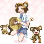  akiyama_mio animal_costume animal_ears bad_id bad_pixiv_id brown_eyes brown_hair chibi cymbals hairband heiya hirasawa_yui instrument k-on! kotobuki_tsumugi minigirl monkey_costume monkey_ears monkey_tail multiple_girls sakuragaoka_high_school_uniform school_uniform short_hair tail tainaka_ritsu 