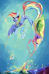  equine female feral flying friendship_is_magic horse mammal my-magic-dream my_little_pony pegasus pony rainbow_dash_(mlp) solo wings 