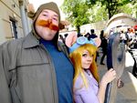  chip_'n_dale_rescue_rangers chubby cosplay coveralls disney eyewear facial_hair female gadget_hackwrench goggles hair human jacket male mammal monterey_jack mouse mustache orange_hair real rodent russia wrench 