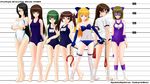  #13 ayano_(#13) bare_legs barefoot boots gloves kagura_(#13) minako_(#13) nanako_(#13) ruka_(#13) sumire_(#13) swimsuit toeless_legwear toeless_socks yayoi_(#13) 