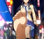  animated animated_gif aoi_sena barefoot chaos;head feet pov_feet soles spread_toes toes 