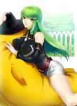  ass bad_id bad_pixiv_id breasts c.c. cheese-kun code_geass green_hair highres large_breasts long_hair razu_(rus) solo yellow_eyes 