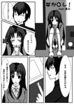 1girl comic greyscale kawashima_ami monochrome shiroino takasu_ryuuji toradora! translated 