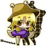  bad_id bad_pixiv_id blonde_hair chibi eyes hat lowres moriya_suwako nasa_yu short_hair solo thighhighs touhou yellow_eyes 