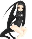  alternate_color bad_id bad_pixiv_id black_eyes black_hair chocolevi guilty_gear long_hair millia_rage solo 