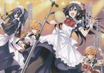  binding_discoloration date_a_live itsuka_shiori maid scanning_artifacts tsunako yamai_kaguya yamai_yuzuru yatogami_tooka 