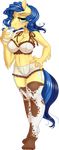  alpha_channel anthro anthrofied blue_hair bottle bra breasts clothing cutie_mark drinking equine female freckles fur glass green_eyes hair horse kittehkatbar legwear lingerie looking_at_viewer mammal milk milky_way_(character) my_little_pony panties plain_background pony shorts solo standing stockings transparent_background two_tone_hair underwear 