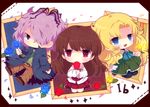  2girls bad_id bad_pixiv_id chibi flower garry_(ib) haru431 ib ib_(ib) mary_(ib) multiple_girls rose 