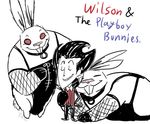  collar don&#039;t_starve don't_starve fishnet happy hug human lagomorph male mammal nuzzle rabbit ride6 video_games what wilson_percival_higgsbury 