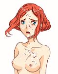  blue_eyes breasts chunsoft cum kyokugen_dasshutsu kyokugen_dasshutsu:_9_jikan_9_nin_9_no_tobira luna nipples open_mouth red_hair red_head zero_escape 