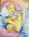  anatomically_correct anatomically_correct_pussy angel_(mlp) animal_genitalia blush butt clitoral_winking clitoris cutie_mark dialog drooling duo english_text equine equine_pussy female feral fluttershy_(mlp) friendship_is_magic fur hair horse lactating lagomorph lying mammal my_little_pony nezudomo on_side open_mouth pegasus pillow pink_hair pony pussy pussy_juice rabbit saliva sleeping teats text wet_dream wet_pussy wings yellow_fur 