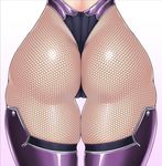  ass ass_focus cameltoe close-up fishnet_pantyhose fishnets gradient gradient_background muchigaku pantyhose purple_legwear rindou_(radical_dream) shiny shiny_skin skindentation solo thick_thighs thigh_gap thighhighs thighs wedgie 