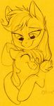  apple_bloom_(mlp) applejack_(mlp) duo equine eyes_closed female freckles friendship_is_magic graystripe64 happy horse hug mammal my_little_pony pony sibling sisters smile yellow_theme 