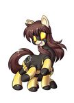  equine female feral friendship_is_magic horse mammal monochrome multi_limb multiple_arms my_little_pony pony smile spinnerette 