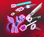  equine female feral friendship_is_magic horn horse keyblade mammal my_little_pony paulyt7 pony sword twilight_sparkle_(mlp) weapon winged_unicorn wings 