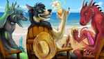  argonian beach border_collie brunalli canine canine_penis dog dragon erection fur gay horn looking_at_viewer looking_back male mammal masturbation nude penis scalie seaside tevionbee the_elder_scrolls tongue tongue_out video_games wolf 