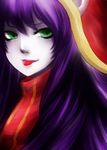  :p animal_ears artist_request green_eyes league_of_legends long_hair lulu_(league_of_legends) purple_hair solo tongue tongue_out 