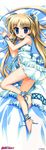  :d absurdres ankle_ribbon barefoot blonde_hair blue_eyes dakimakura dress fujima_takuya full_body highres huge_filesize legs long_image lying on_side open_mouth ribbon scan smile smile_shooter solo strap_slip sundress suzuhira_airi tall_image twintails white_dress wrist_ribbon 