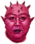  dodoria dotechin dragon_ball dragon_ball_z face lips male_focus parted_lips pink_skin realistic simple_background solo spike white_background 
