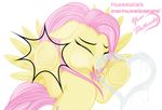  &lt;3 absurd_res cheek_pressed crying cutie_mark english_text equine eyes_closed female feral fluttershy_(mlp) friendship_is_magic fur glare hair halfdeathshadow hi_res horse licking mammal my_little_pony open_mouth pegasus pink_hair plain_background pony saliva smile tears text tongue tongue_out wings yellow_fur 