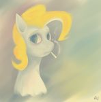  2012 blonde_hair blue_eyes equine female friendship_is_magic fur hair horse mammal mouth_hold my_little_pony pegasus pony portrait qsteel smoking solo surprise_(mlp) white_fur wings 