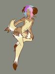  atobe333 caprine girly hooves horn male mammal mouflon nude pose solo standing 