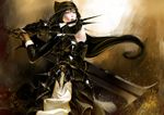  armor hat karasu-san_(syh3iua83) long_hair original sword weapon yellow_eyes 