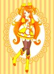  boots kagami_chihiro long_hair orange_eyes orange_hair original precure solo thighhighs two_side_up 