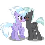  blush cloud_chaser_(mlp) cutie_mark duo equine female feral friendship_is_magic hair horse male mammal my_little_pony pegasus pony thunderlane_(mlp) wings 