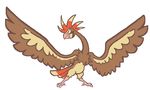  ambiguous_gender avian fak&#233;mon fearow fusion nintendo oolongearlgrey pidgeot plain_background pok&#233;mon pok&eacute;mon pokemon_fusion video_games what_has_science_done white_background 