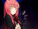  1girl female game_cg liarsoft long_hair ourai_no_gahkthun pink_hair steampunk_(liarsoft) yellow_eyes 