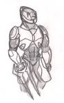  armor dragon-heart energy halo halo_(series) male ranger sangheili scar sketch solo sword video_games weapon 