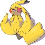  anus blush female feral flat_chested lemon_smoothie mammal mouse nintendo nipples open_mouth pikachu pok&#233;mon pok&eacute;mon presenting pussy rodent solo video_games 