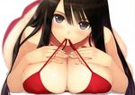  bikini black_hair cleavage close long_hair original swimsuit taka_tony 