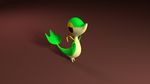  blender kalmaro nintendo pok&#233;mon pok&eacute;mon reptile scalie snake snickers snivy video_games 