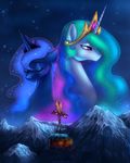  equine female feral friendship_is_magic horse limrei mammal my_little_pony pony princess princess_celestia_(mlp) princess_luna_(mlp) royalty 