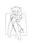  absurd_res anthro anthrofied applejack_(mlp) blush clothed clothing cold-blooded-twilight equine female flat_chested freckles friendship_is_magic hi_res horse line_art mammal monochrome my_little_pony panties plain_background pony pussy pussy_juice skimpy solo underwear white_background 