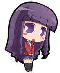  chibi kashii_nanako lowres oohashi_high_school_uniform pac-man_eyes purple_eyes purple_hair school_uniform solo suntail toradora! 