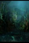  asigaru bad_id bad_pixiv_id copyright_request dark highres night no_humans rock scenery water 