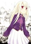  artist_request blush child fate/stay_night fate_(series) illyasviel_von_einzbern long_hair red_eyes smile solo white_hair 