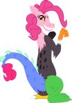  blue_eyes cdla draconequus fangs female feral friendship_is_magic hair looking_at_viewer my_little_pony pink_hair pinkie_pie_(mlp) smile solo 
