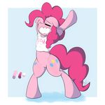  clothing equine female friendship_is_magic fur hair horse mammal my_little_pony open_mouth pink_fur pink_hair pinkie_pie_(mlp) pony shirohomura shirt signature solo waking_up yawn 